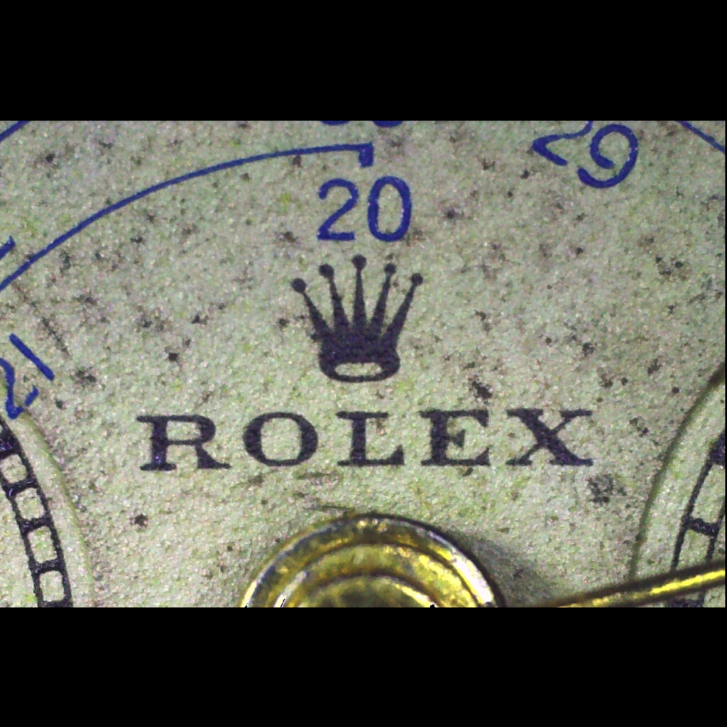 Dettaglio scritta Rolex