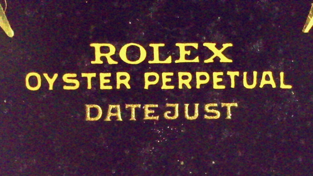 Dettaglio scritta Rolex