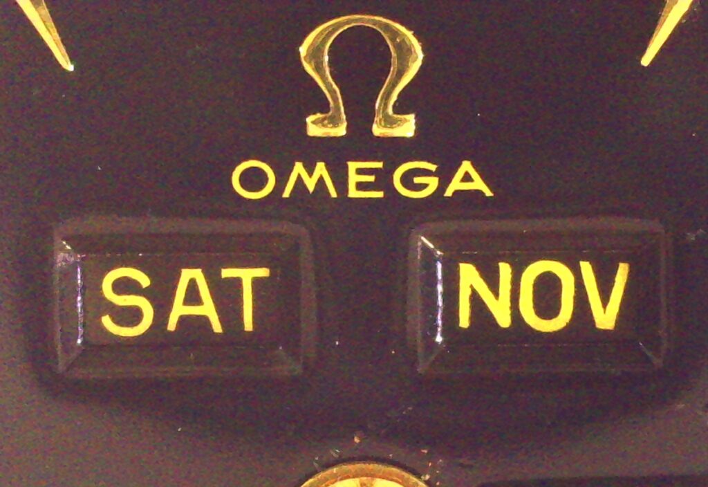 Dettaglio scritta Omega